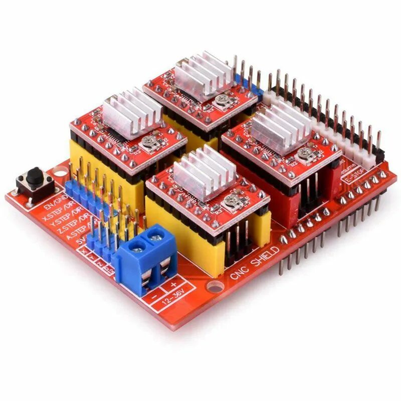 Cnc shield v 3.0. Cnc шилд v3. cnc shield a4988. cnc shield v3.0 дисплей. stepper motor arduino a4988.