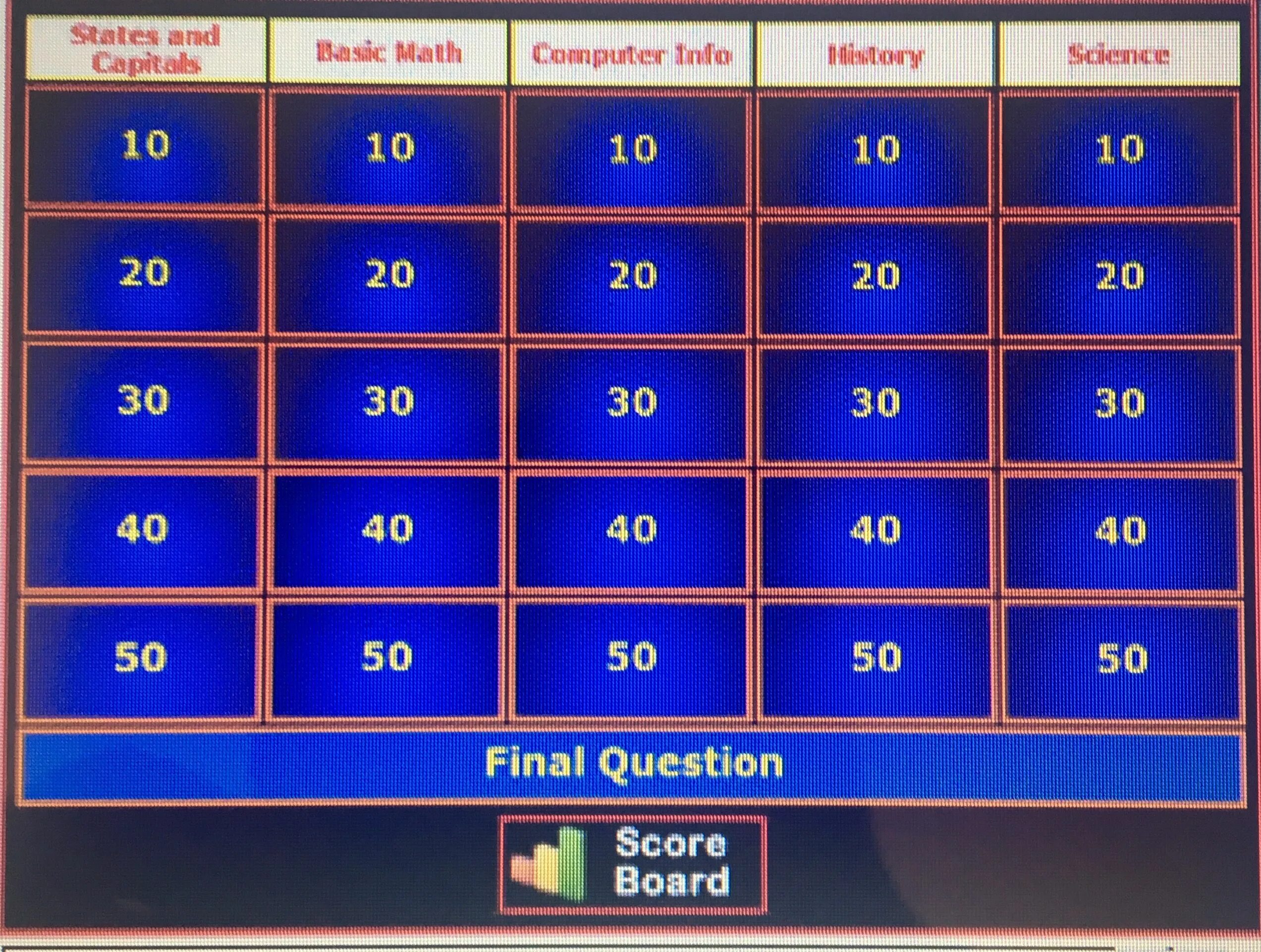 Final question