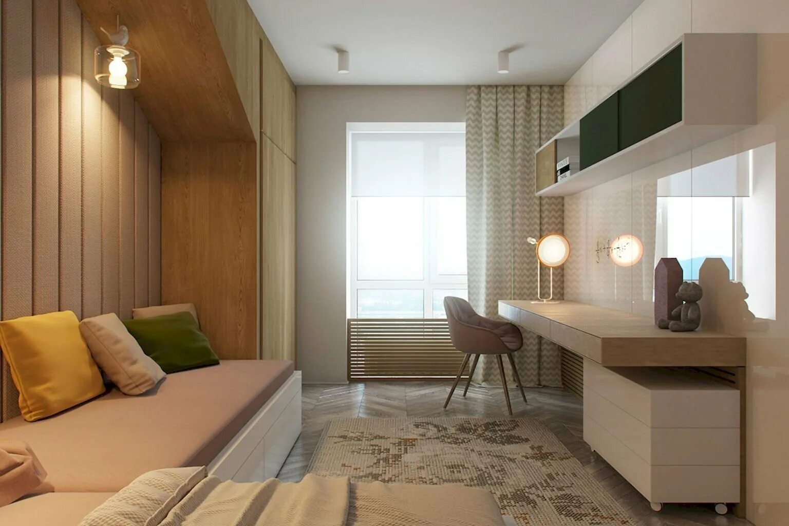 дизайн комнаты 13 кв м. интерьер комнаты. комната в современном стиле. дизайн комнаты 13 кв м. спальня с рабочим мес ом.