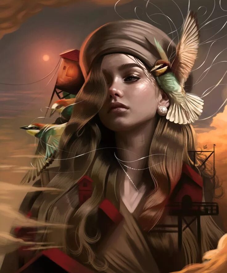 Unbelievable Portraits By Viktor Miller-Gausa Portrait illustration, Digital pai