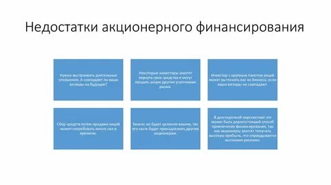 Финансирование акционерных обществ