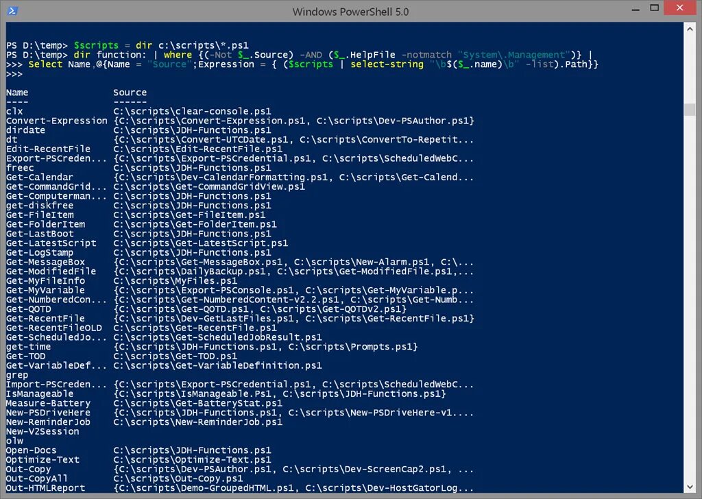 Scripting system