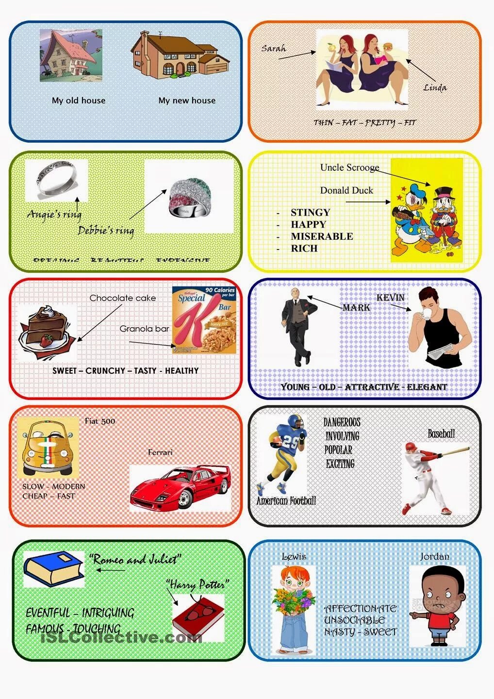 Comparatives and Superlatives speaking Cards. Comparatives speaking Cards. Comparative degree speaking activity. Comparison of adjectives activities. Adjectives activities