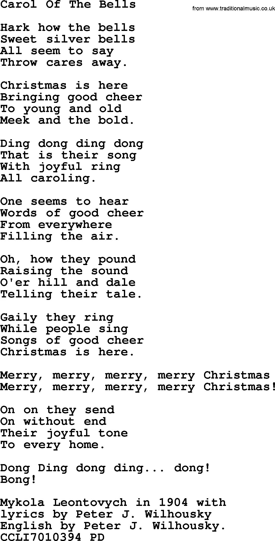 Carol of the bells текст. Carol of the Bells Song. Слова к песне Carol of Bells. Hark of the Bells.