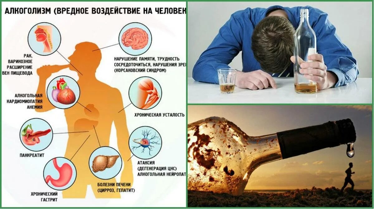 Алкоголь вредит здоровью. Энергетика пьющего человека