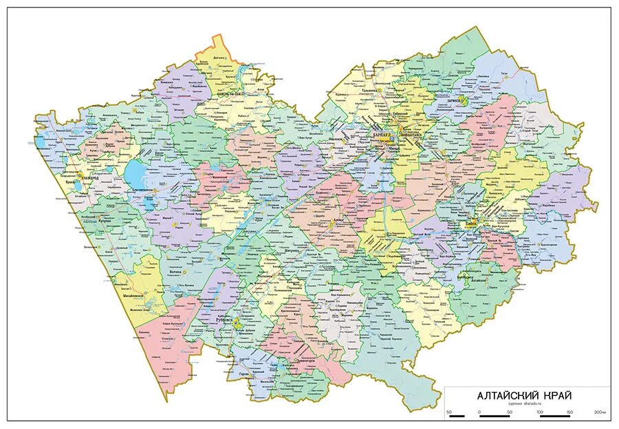 Алтайский край средняя плотность. Карта Алтайского края с населенными пунктами и районами. Административная карта Алтайского края. Карта Алтайского края с населенными пунктами подробная. Автомобильная карта Алтайского края.