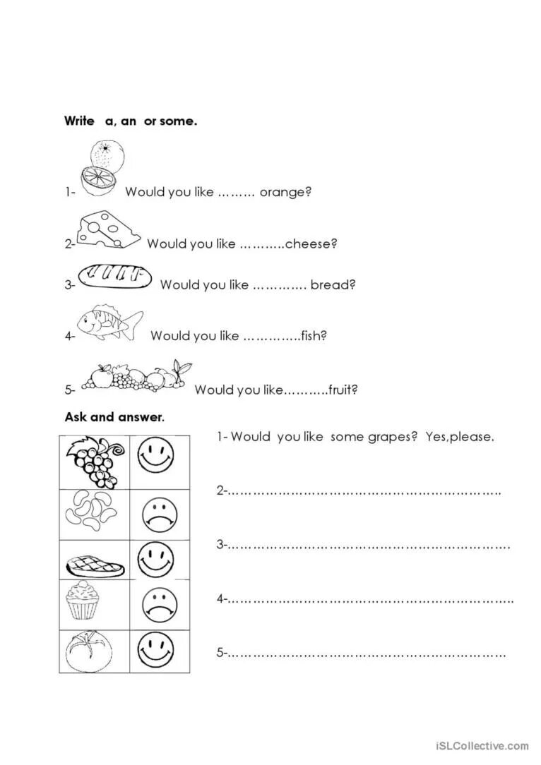 Would like worksheets