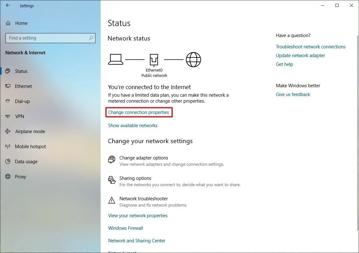 Виндовс 10 не видит адаптер. “change adapter options” виндовс 10. network and sharing center windows 10.
