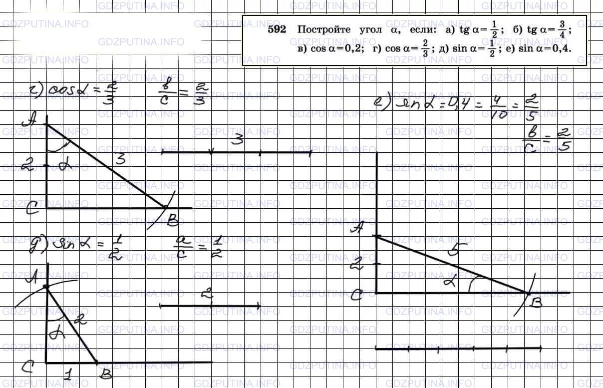 Реш по геом. 592 геометрия 8 класс атанасян. геометрия 9 класс номер 592. геометрия 8 класс номер 592.