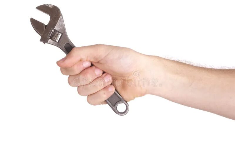 Hand held. Гаечный ключ с ключом 1/2 &quot;открытого гнутый. wrench tools hands white background. rampart wrench in your plan gif.