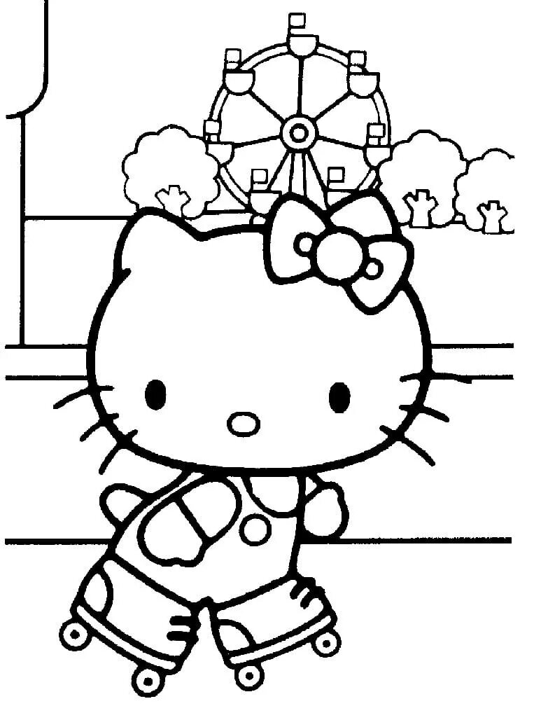 Раскраски кроме hello kitty
