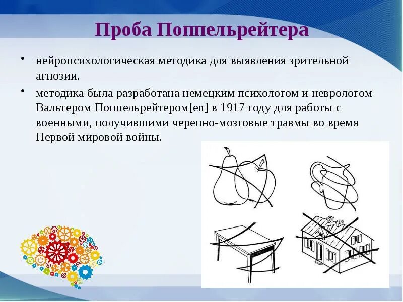 Нарушения зрительно пространственного гнозиса. Методика выявления агнозии зрительной. проба поппельрейтера. пробы поппельрейтера для детей. наложенные фигуры.