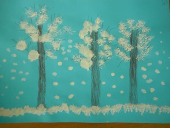 Деревья в снегу вторая младшая. Рисование зимний лес старшая группа. Рисование в средней группе зимой. Зимний лес рисование в средней группе. Рисование зимний лес подготовительная группа.