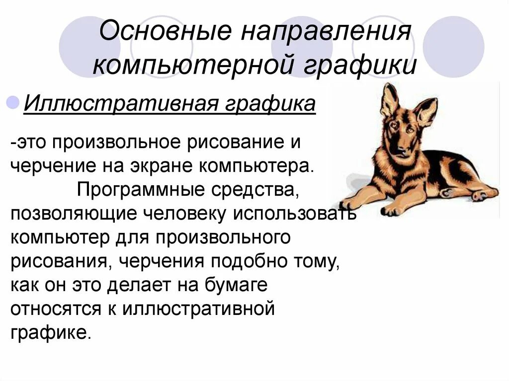 К изображениям относят. Направления компьютерной графики.