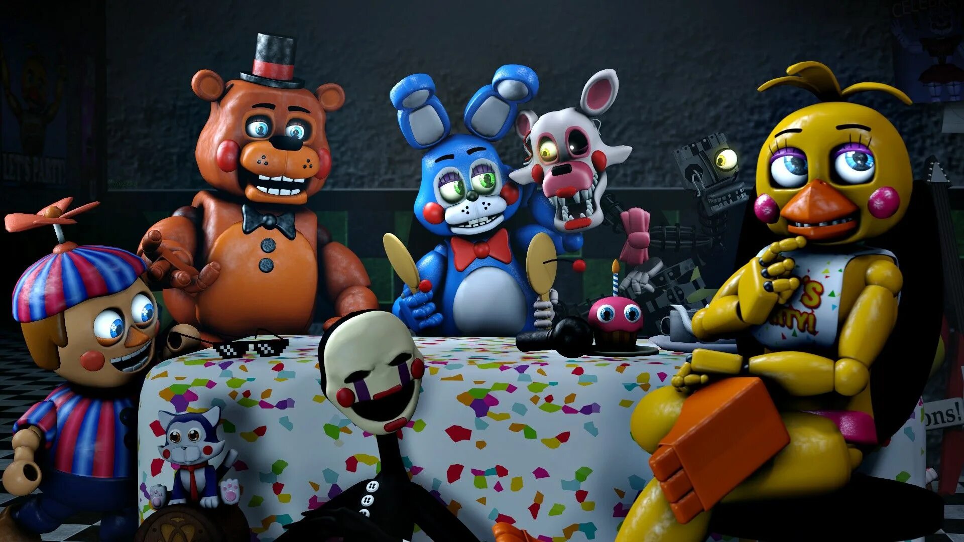 Как выглядят аниматроники из фнаф. Фиве нигхт ат фредди. five nights at freddy&#039;s 2 фредди. игра файв найтс фредди. игра фредди аниматроники.
