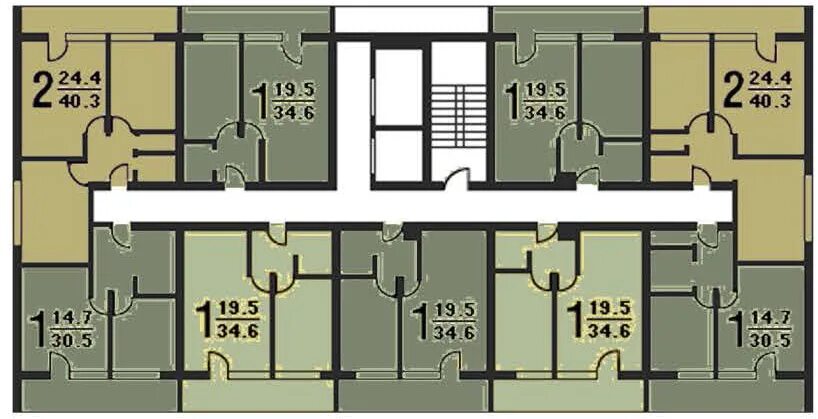 2-68 Планировка. II-68-01 (модификация II-68-01/16ю-2/78). Дом II-68-01 планировка.