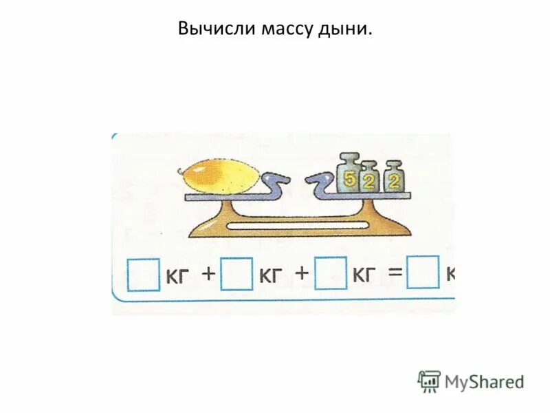 Тема урока килограмм по математике 1 класс