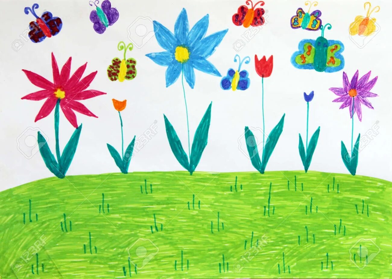 Нарисовать луг 1 класс окружающий. Детские рисунки цветы. Рисование для детей Цветочная Поляна. Рисование цветы лето. Рисуем цветочную поляну.