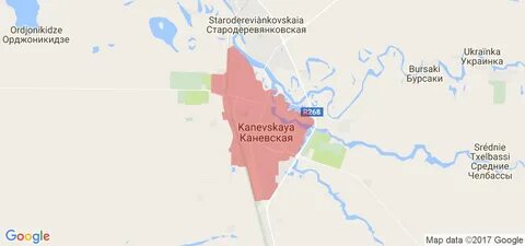 Каневская на карте