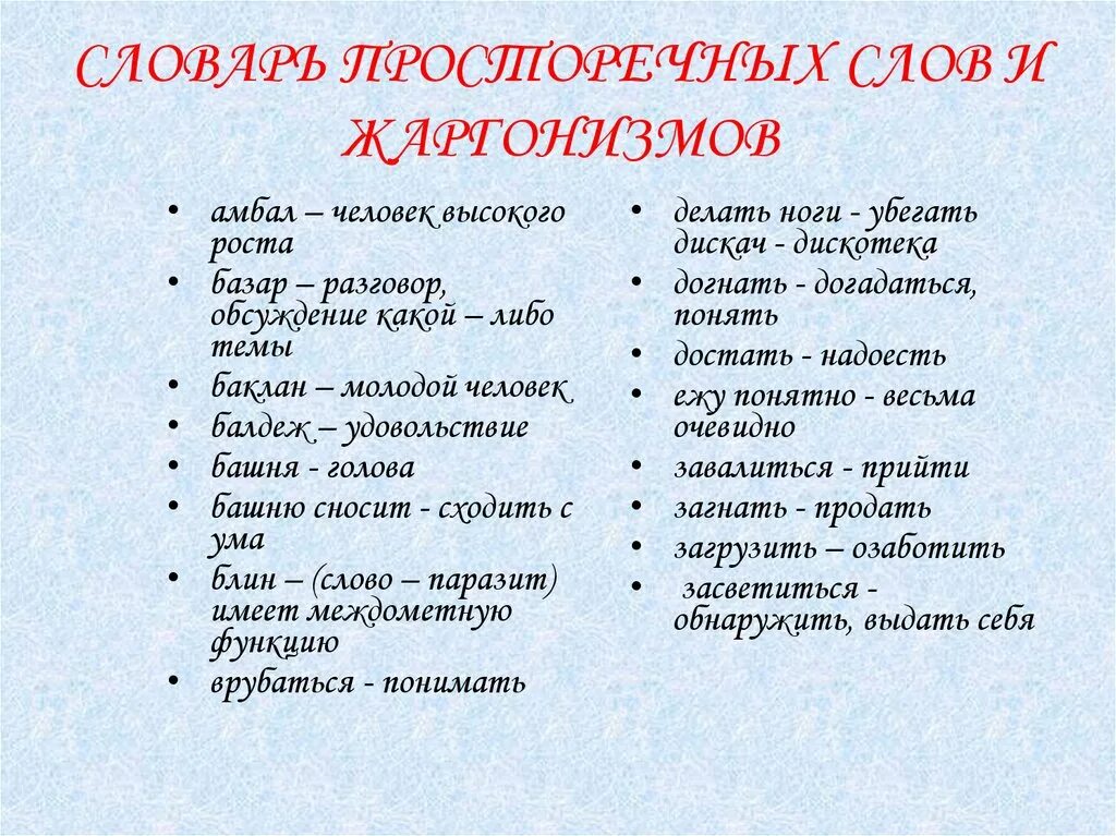 Просторечные слова и выражения. Просторечия и жаргонизмы. просторечные слова примеры из словаря. толковый словарь просторечные слова. жаргонизмы и просторечные слова.
