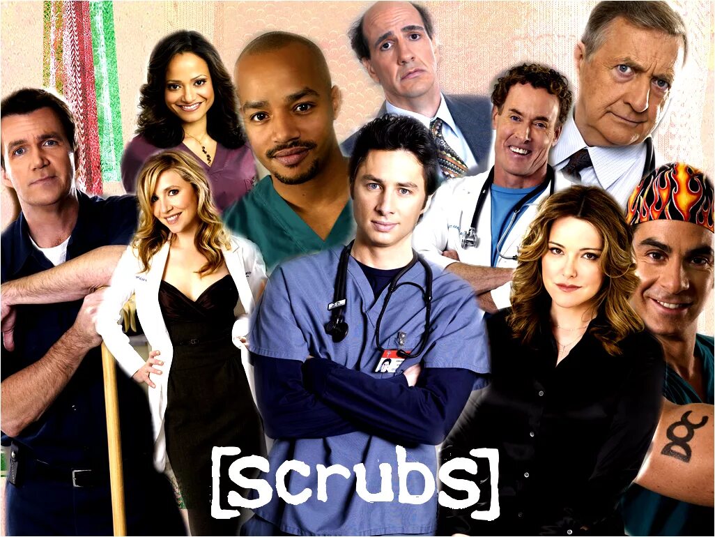 Scrubs на русском. Scrubs 2001 Постер. Scrubs ситком.