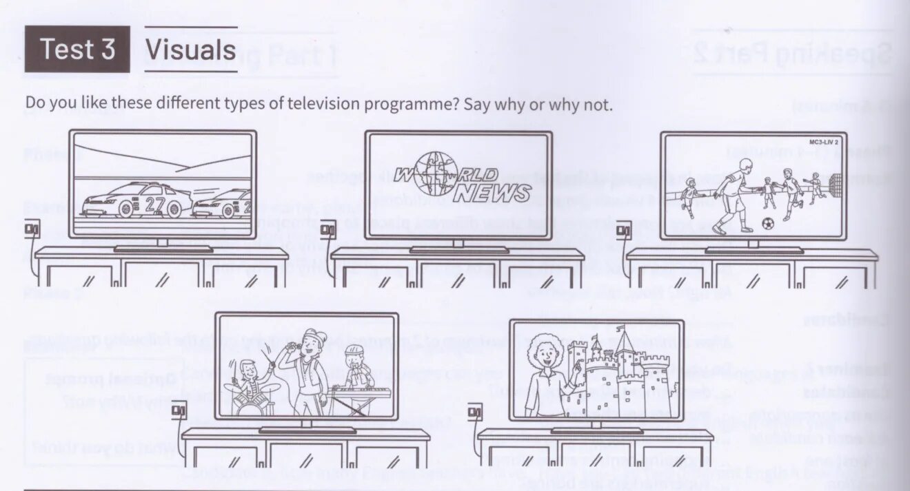 Read about the tv programmes and fill