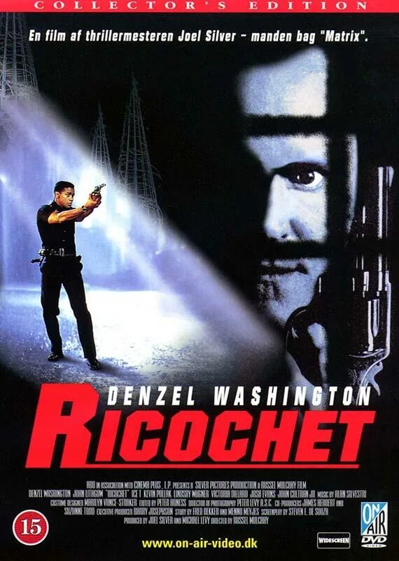 Рикошет 2 реклама. Ricochet 1991. Рикошет Постер. Рикошет (1991) Постер.