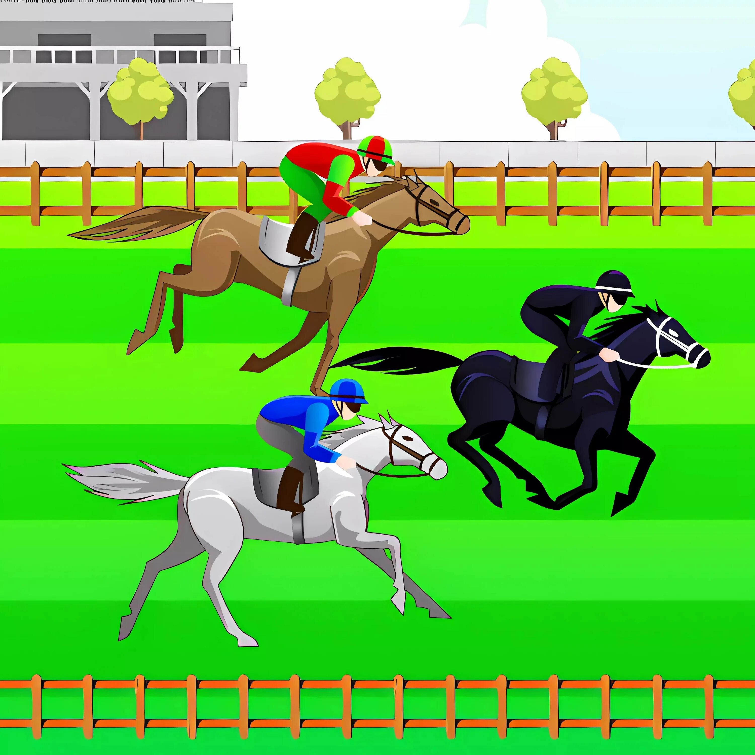 Игры на 2 гонки на лошадях