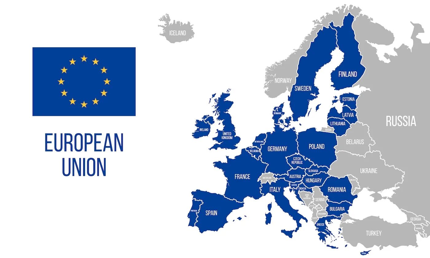 Eu что за страна. Карта ЕС. Карта Евросоюза. Европейский Союз карта.