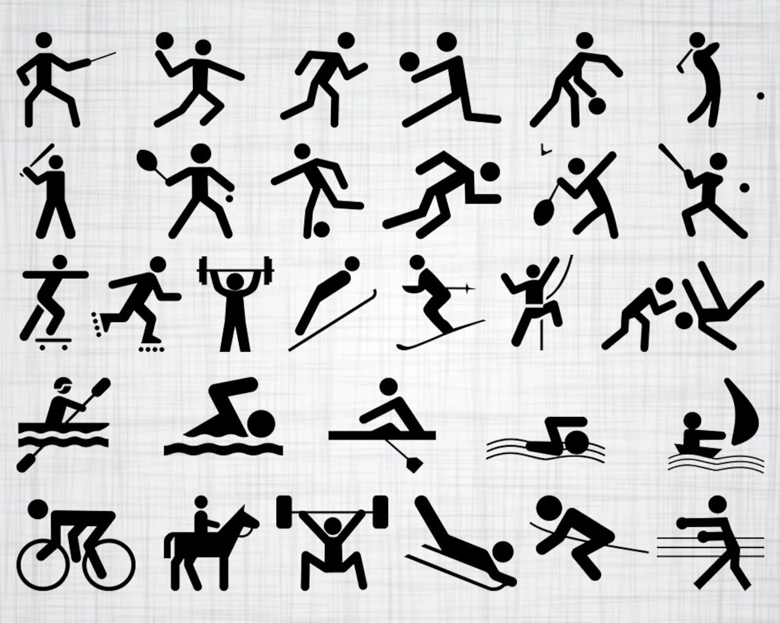 Какие есть спортивные знаки. Пиктограммы видов спорта. Спортивные значки. Спортивные значки видов спорта. Спортивные символы видов.