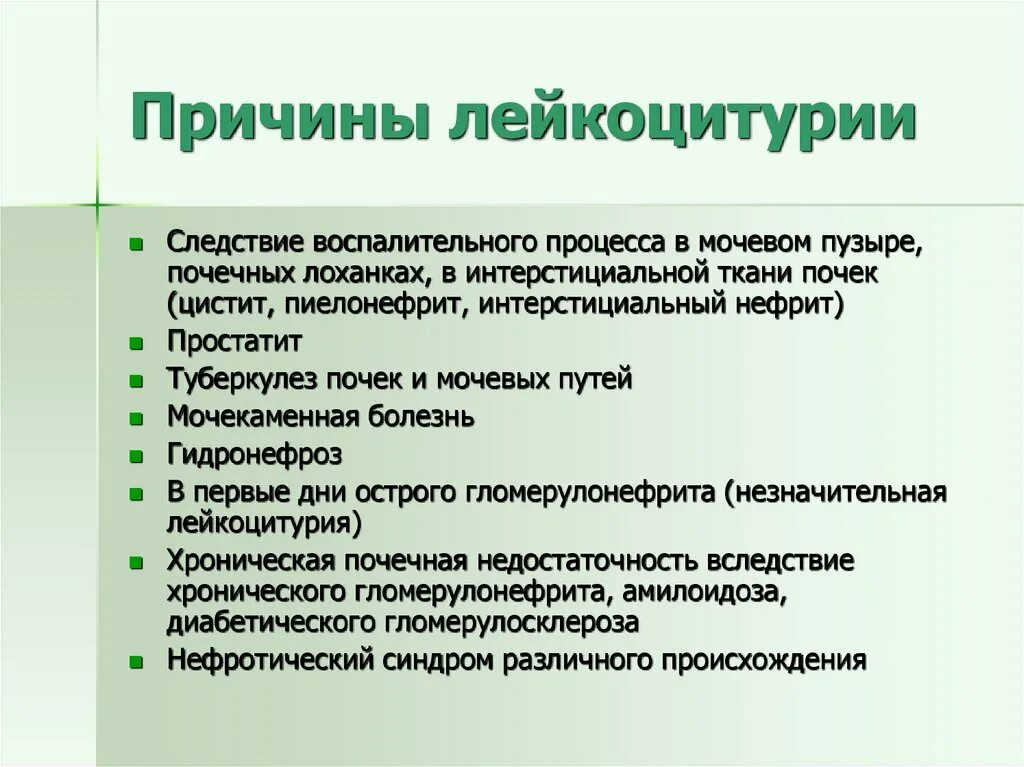 Причины лейкоцитурии. Лейкоцитурия в моче причины. Лейкоцитурия причины возникновения. Механизм развития лейкоцитурии.