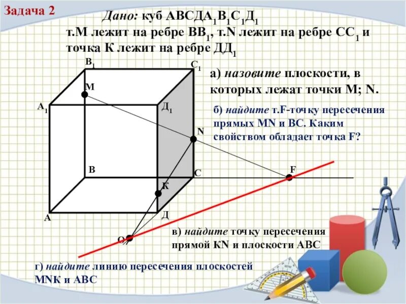 Точки авсд расположенные. Куб геометрия задачи. Аксиомы стереометрии задачи. Аксиомы стереометрии куб. Куб для задач по стереометрии.