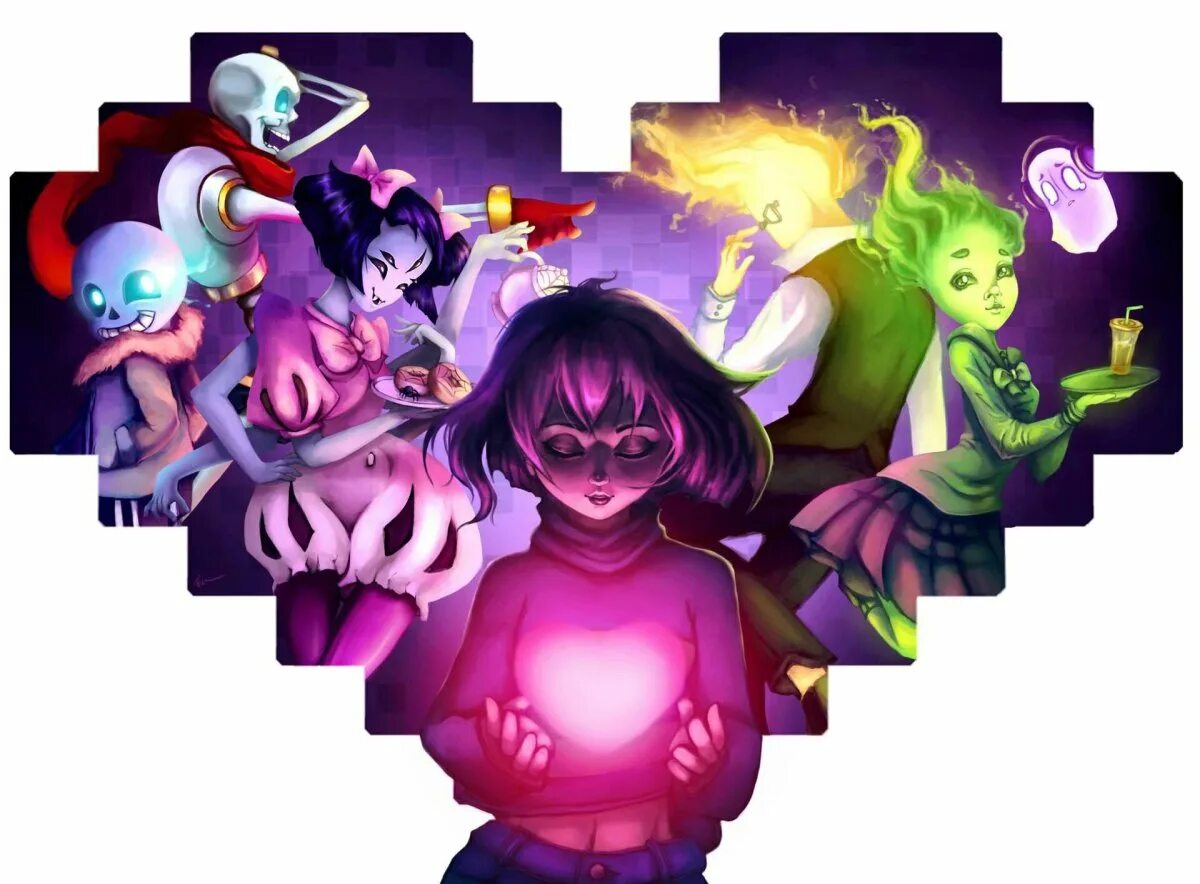 Фото undertale. Маффет Гличтейл. Glitchtale Маффет. Фриск андертейл. Фан персы андертейл.