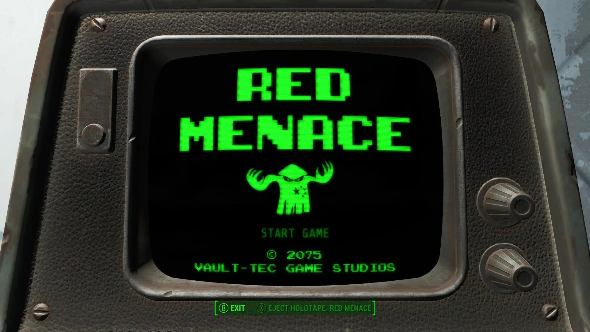 Menace игра. Red Menace Fallout 4. Фоллаут убежище 111. Fallout 4: all Pip-boy Holotape games. Pip boy Mini-games.