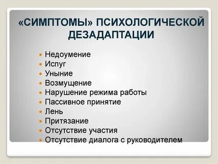 Тест симптомы на психологию
