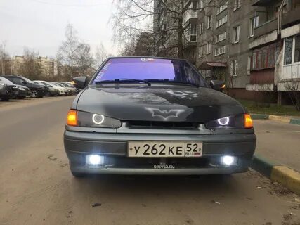Передние туманки ваз 2114