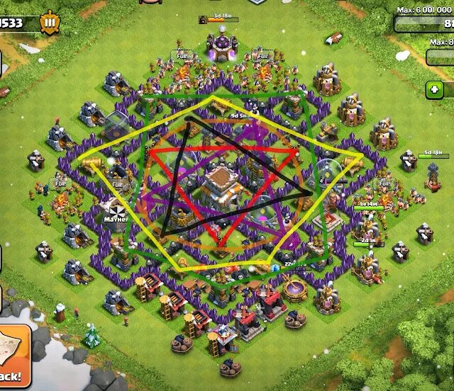 Th 8 Base link. Town Hall 8. Layout Town Hall 8. Town Hall Level 8 Base. Braaheim level 8