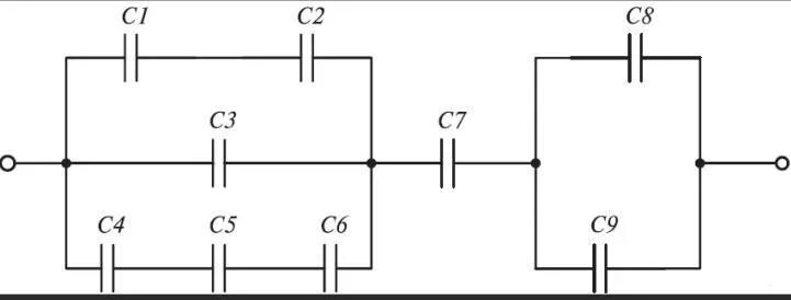Параллельное соединение конденсаторов схема. Эквивалентные схемы соединения конденсаторов. Схема включения конденсатора. Схема смешанного соединения конденсаторов. Четыре одинаковые емкости