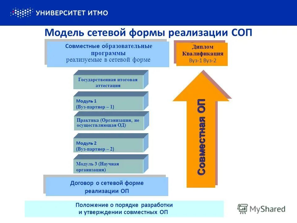 Программы реализуемые с использованием сетевой формы