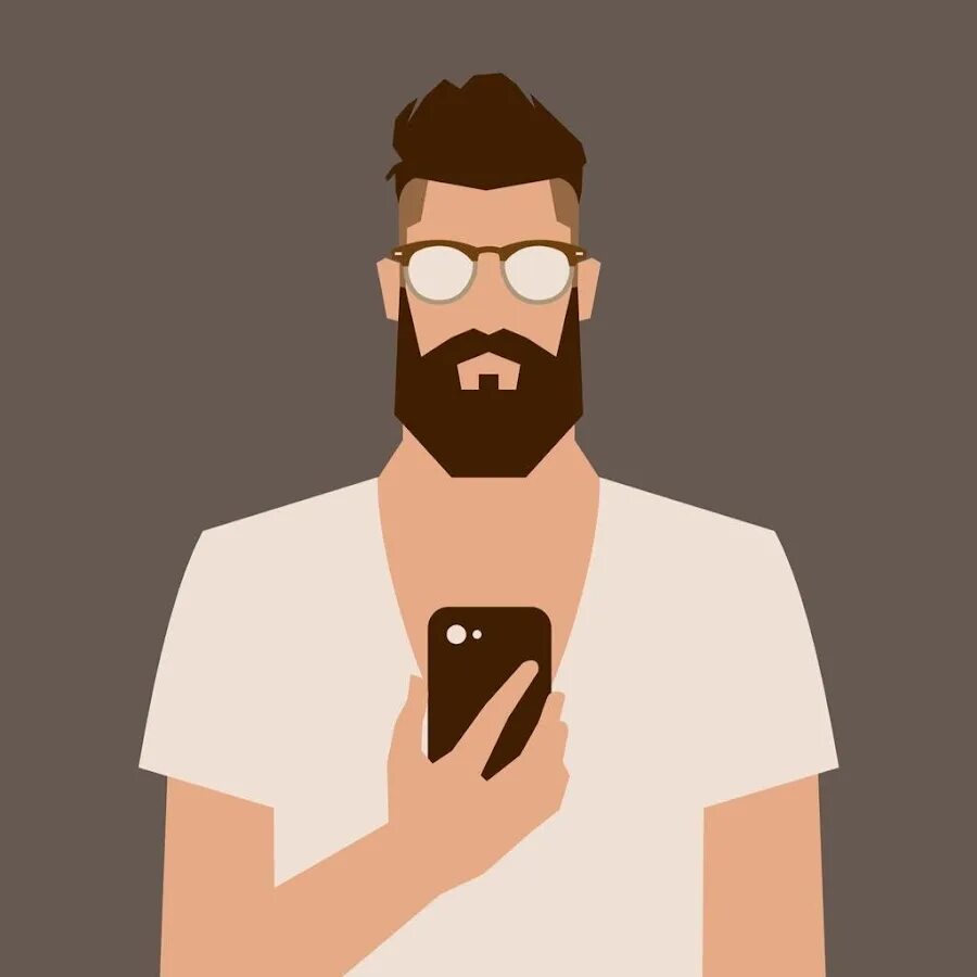 He has a beard