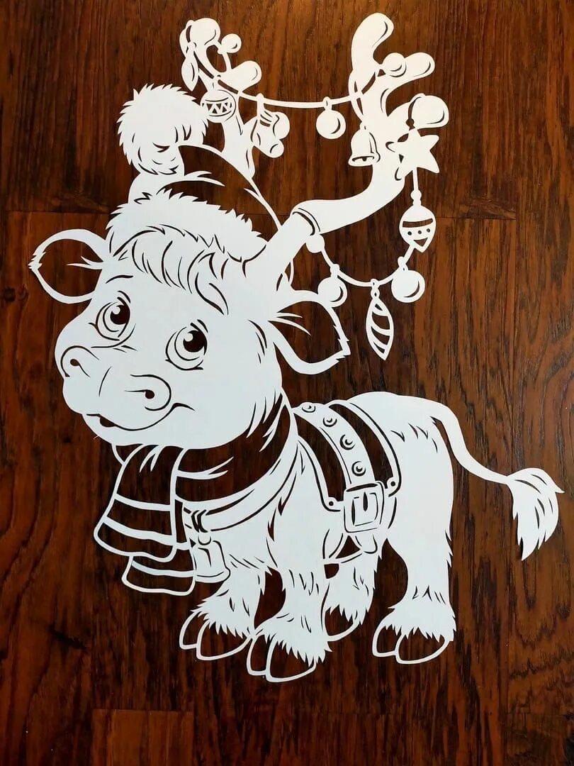 Трафареты на окна новогодние. Вытынанки. Символ года трафарет на окно 2021. Символ года трафарет. Бык трафарет на окно.