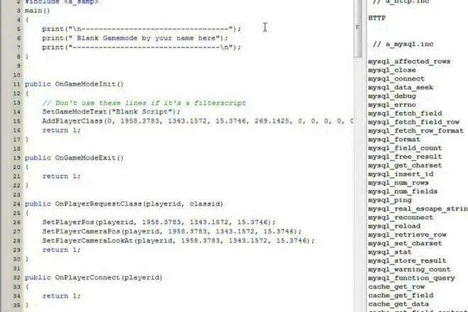 Mysql pawno. Mysql pawno