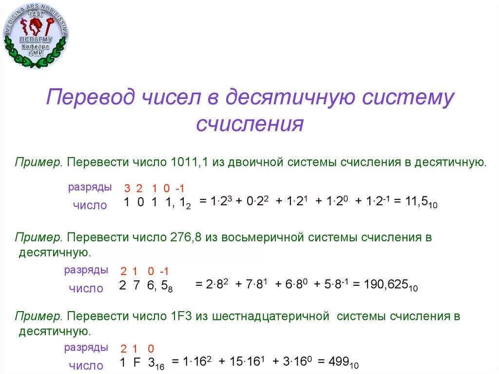 Как переводить цифры в десятичную систему счисления. 3. Переведите числа в десятичную систему счисления: = = = = = = = = = = = = = =. Как переводить цифры в десятичную систему. Как перевести в десятичную систему счисления.