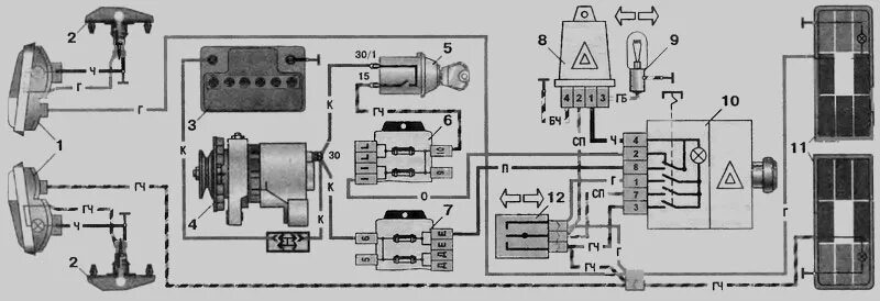 Схема включения поворотов и аварийной сигнализации ВАЗ 2106. Реле аварийной сигнализации ВАЗ 2106 схема. Схема аварийной сигнализации ВАЗ 2106. Схема включения поворотников ВАЗ 2103. Подключение поворотников ваз