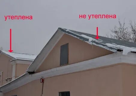 Иней на крыше