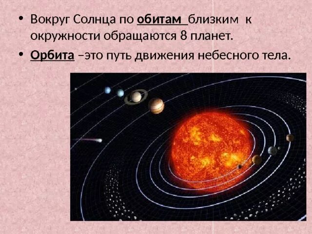 Путь движения планет вокруг солнца это