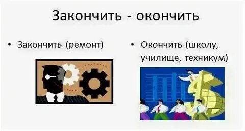 Завершили или закончили