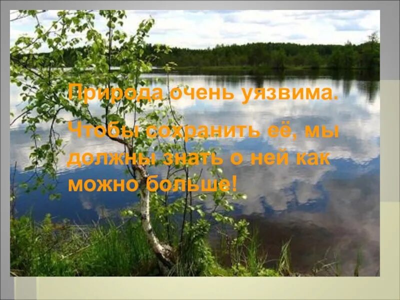 Природа была важной частью той