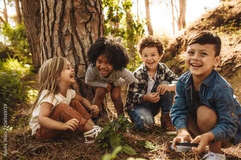 All children together