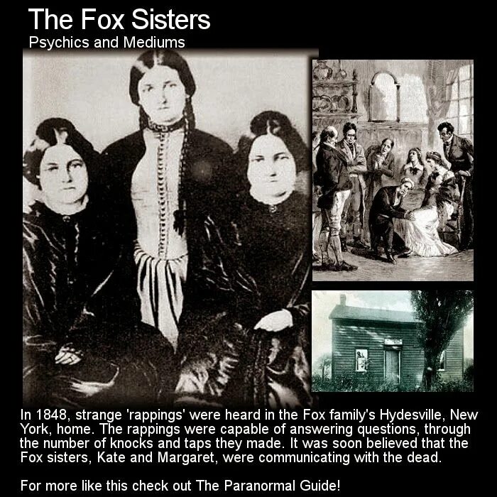 Сестры Фокс Спиритизм. Sister fox